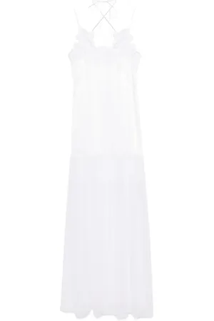 Alberta Ferretti Lace-trimmed gown