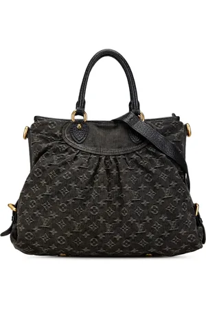 LOUIS VUITTON 2007 Monogram Denim Neo Cabby GM satchel