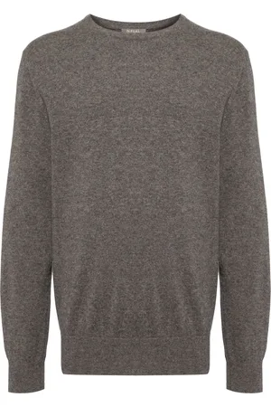 N.PEAL Oxford round-neck jumper