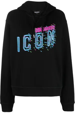 Dsquared2 Logo-print drawstring cotton hoodie