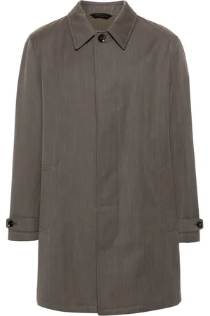 BRIONI Single-breasted wool coat