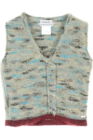 CHANEL 1986-1988 wool knitted top