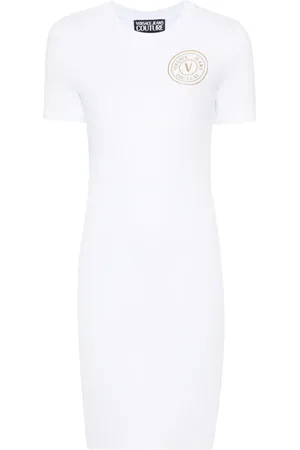 VERSACE Logo-print T-shirt dress
