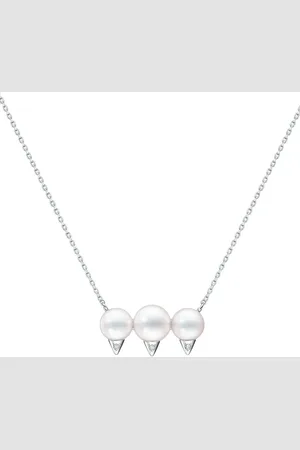 Tasaki 18kt white gold Collection Line Danger neo diamond pavé necklace