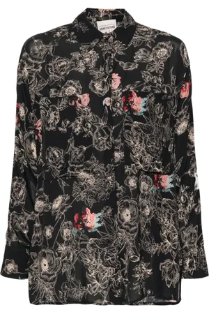 SEMICOUTURE Floral-print shirt