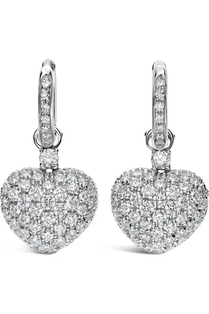 Leo Pizzo 18kt white gold diamond Amore earrings