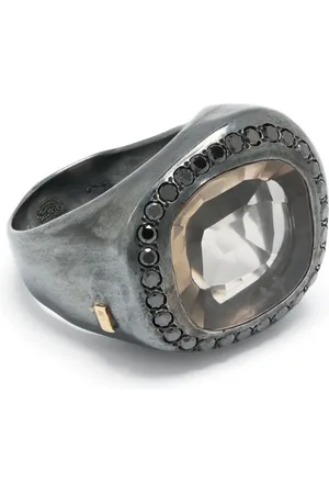 ROSA MARIA Sterling topaz and diamond ring