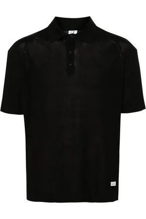 C.P. Company Fine-knit short-sleeve polo shirt
