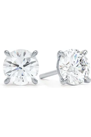 LOEV 18kt recycled white gold diamond earrings