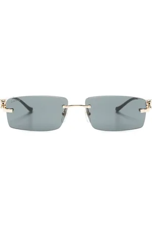 Cartier Panther rectangle-frame sunglasses
