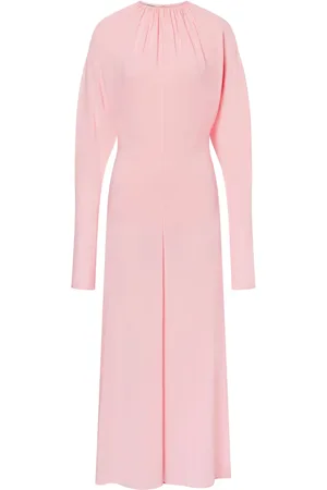 Serafini Gathered long-sleeve dress