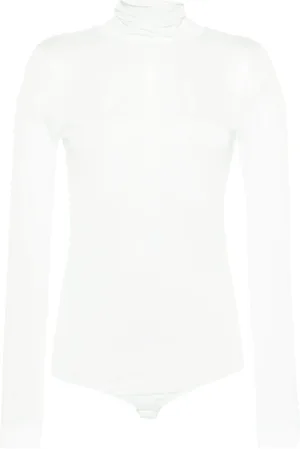 Maison Margiela Four-stitch sheer bodysuit