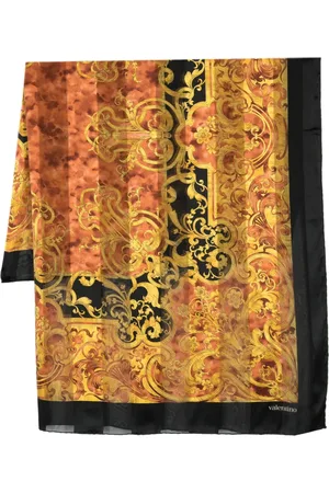 VALENTINO GARAVANI 1980s baroque-print silk scarf