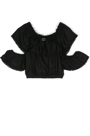 Twin-Set Off-shoulder ruched blouse