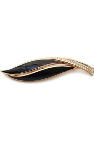 Dior 2000s leaf-motif brooch