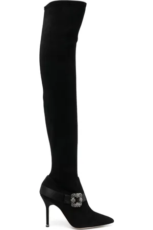 Manolo Blahnik Stivali 110mm knee-high boots