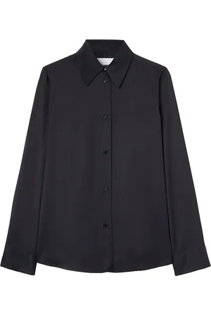 Jil Sander Pointed-collar satin shirt