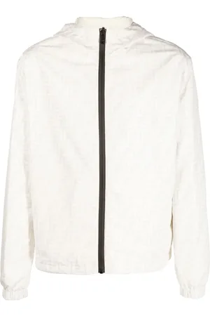 Fendi FF-logo print hooded jacket