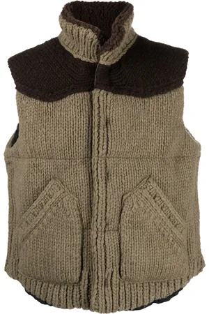 SACAI Padded tricot wool gilet