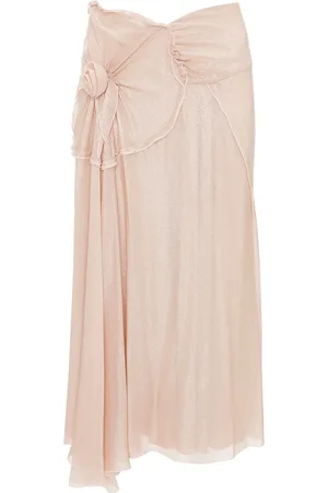 Victoria Beckham Flower-detail cami midi skirt