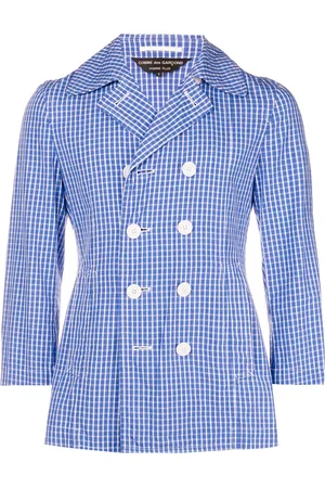 Comme des Garçons Checked double-breasted jacket