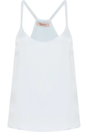 Twin-Set Sleeveless satin top