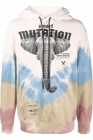 MAUNA KEA Tie-dye print long-sleeved hoodie