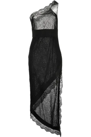 Tom Ford Lace-detail one-shoulder dress