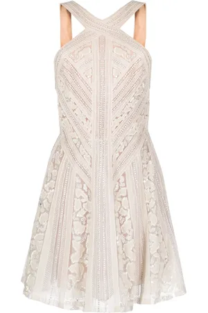Elie saab Bead-embellished silk dress