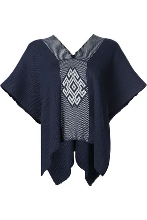 Voz V-neck draped sleeved top