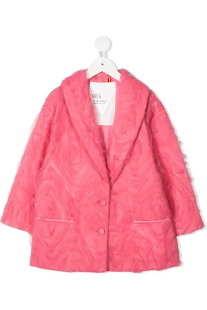 CAROLINE BOSMANS Tulle-overlay single-breasted jacket