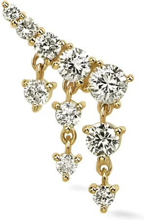 Lark & Berry 14kt yellow Royal Heiress diamond stud earring