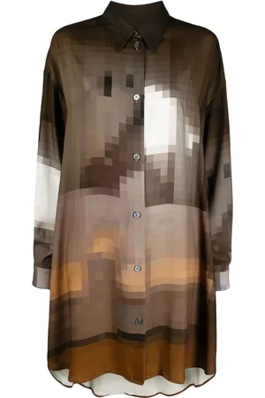 Maison Margiela Graphic-print shirt dress
