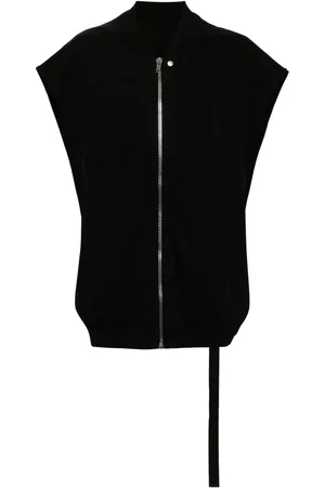 Rick Owens Sleeveless zip-up cotton jacket