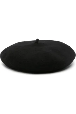 Stella McCartney Logo-plaque wool beret