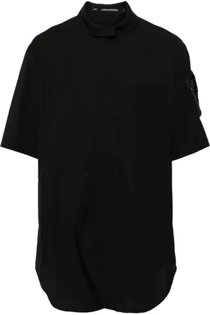 JULIUS Spread-collar short-sleeve shirt