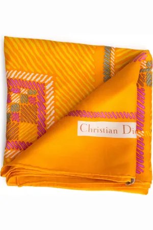 Dior 1970s geometric-print scarf