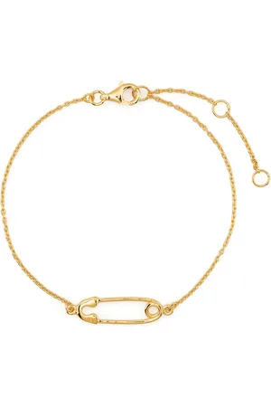 TRUE ROCKS Safety pin charm bracelet