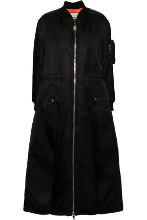 Gucci Gabardine flared padded coat