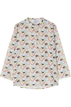 SIOLA Animal-print Henley top