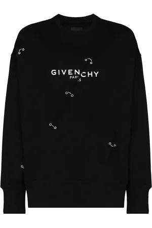 Givenchy Logo-print eyelet-detailing sweatshirt