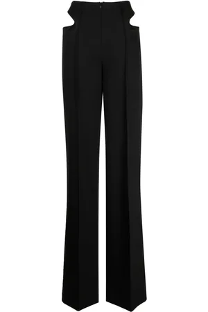 ALEKSANDRE AKHALKATSISHVILI Cut out-detail straight-leg trousers