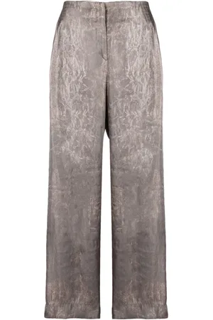 Giorgio Armani 1990s distressed-print straight-leg trousers
