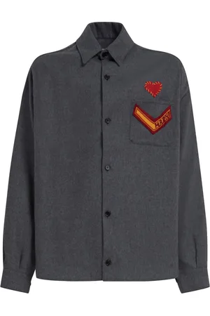 Marni Logo-patch long-sleeve shirt