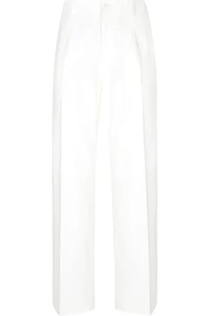 Dolce & Gabbana Pressed-crease straight-leg trousers