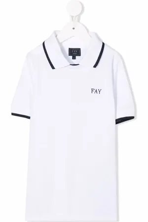 FAY Embroidered-logo short-sleeves polo shirt
