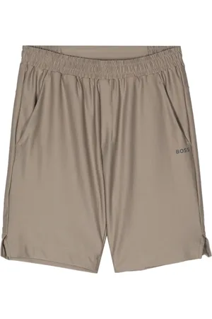 HUGO BOSS Reflective-logo bermuda shorts