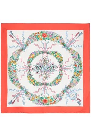 Gucci Fruit-print silk scarf