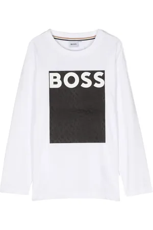 HUGO BOSS Logo-print long-sleeve T-shirt