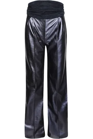 LAQUAN SMITH Panelled high-shine trousers